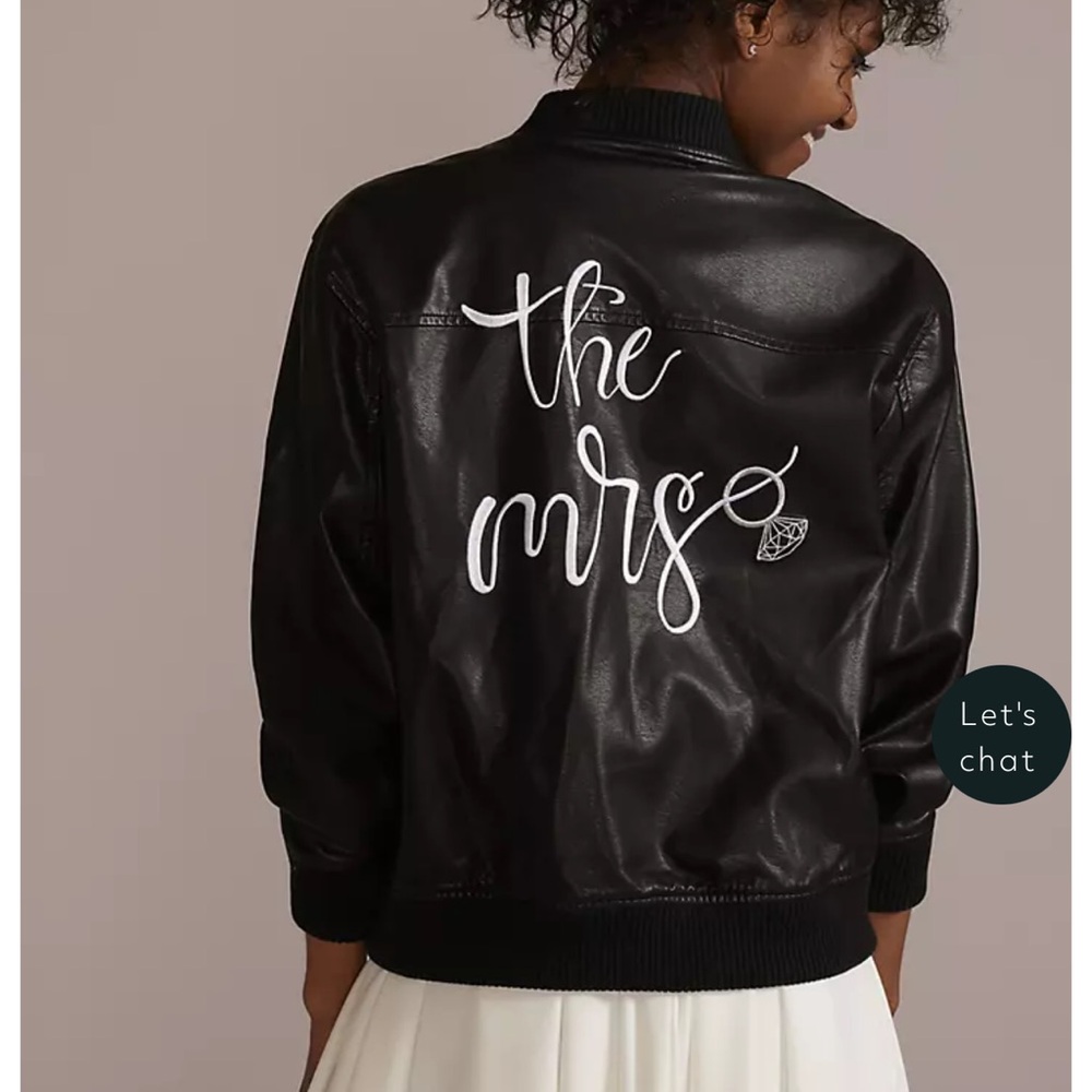 The Mrs Vegan Leather Bomber Jacket